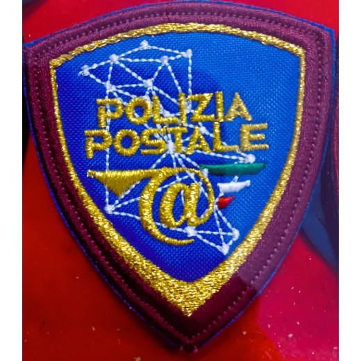 SCUDETTO OMERALE RICAMO POLIZIA POSTALE